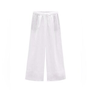 ZARA Linen Palazzo Pants, Size XS